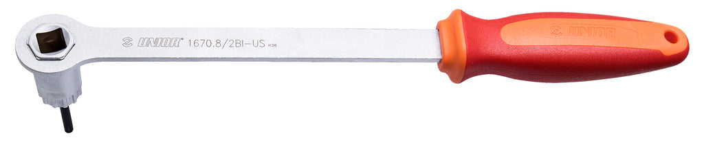 Unior Tools Cassette Lockring Schlëssel mat Guide 1670.8 2bi-us