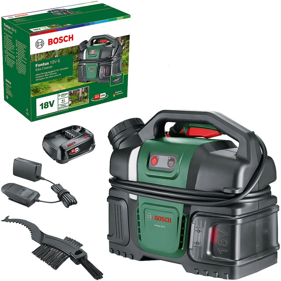 Grs bosch fontus högtryckstvätt cykel kit 18v m batteri