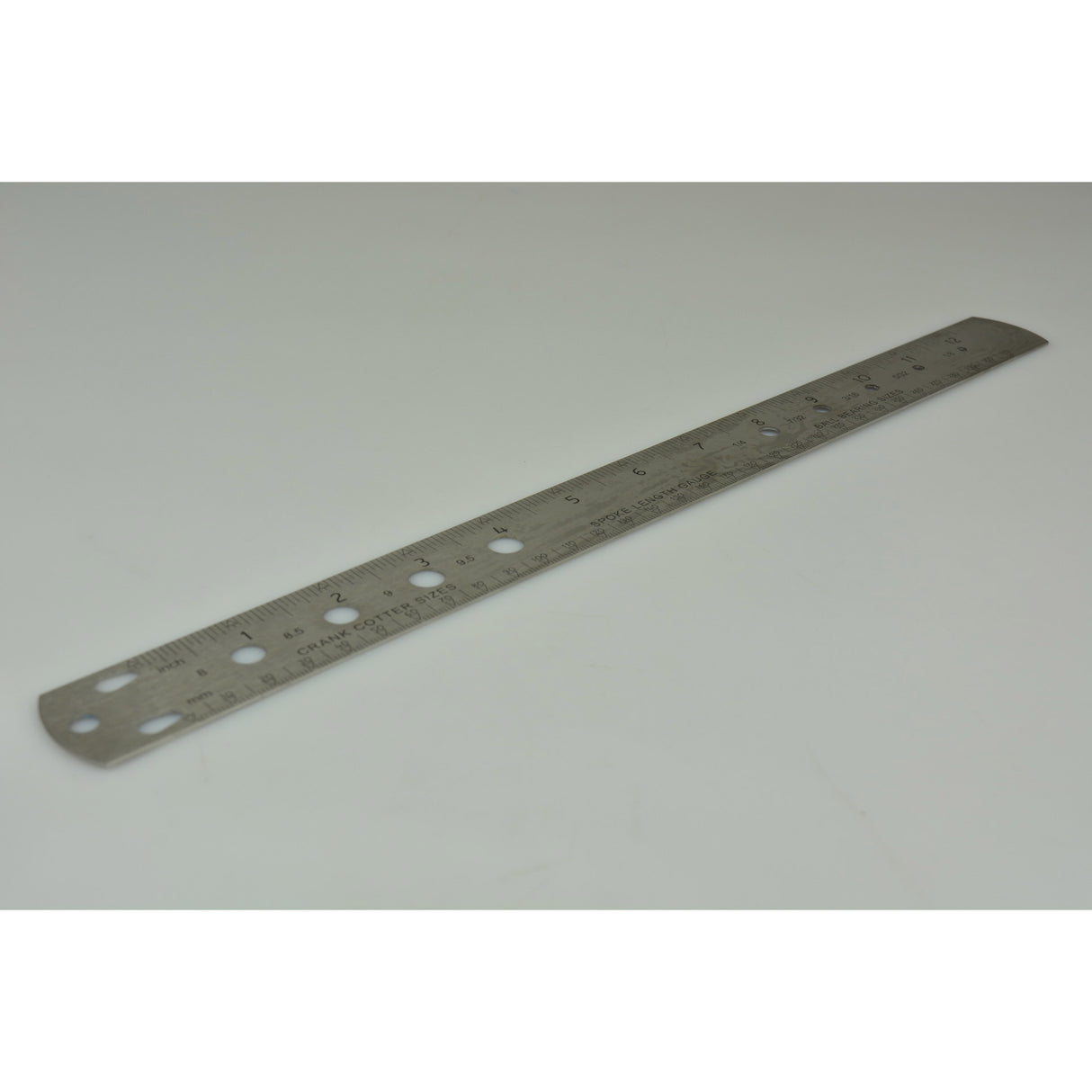Icetoolz ruler and measuring stick 31cm for spokes, stainless steel