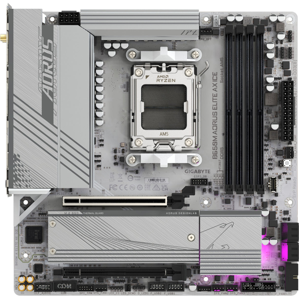 Gigabajt b650m elitarny lód