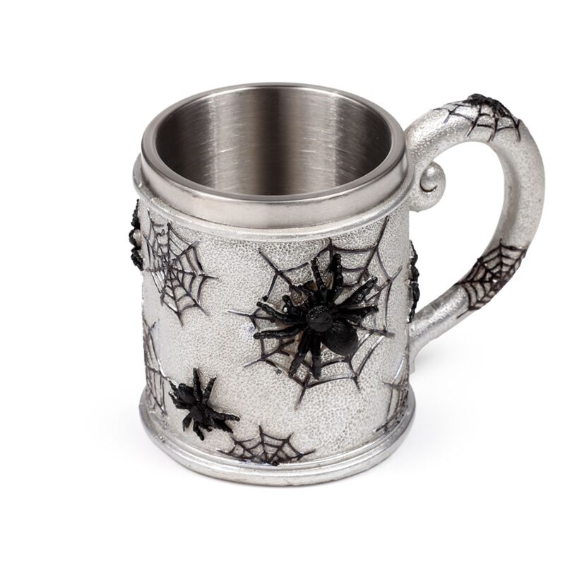 Decorative spider web drinking cup