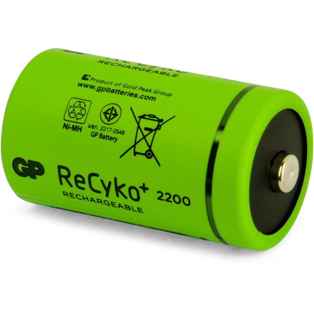 GP Batterien Recyko + D 2200 2 opluede Batterien