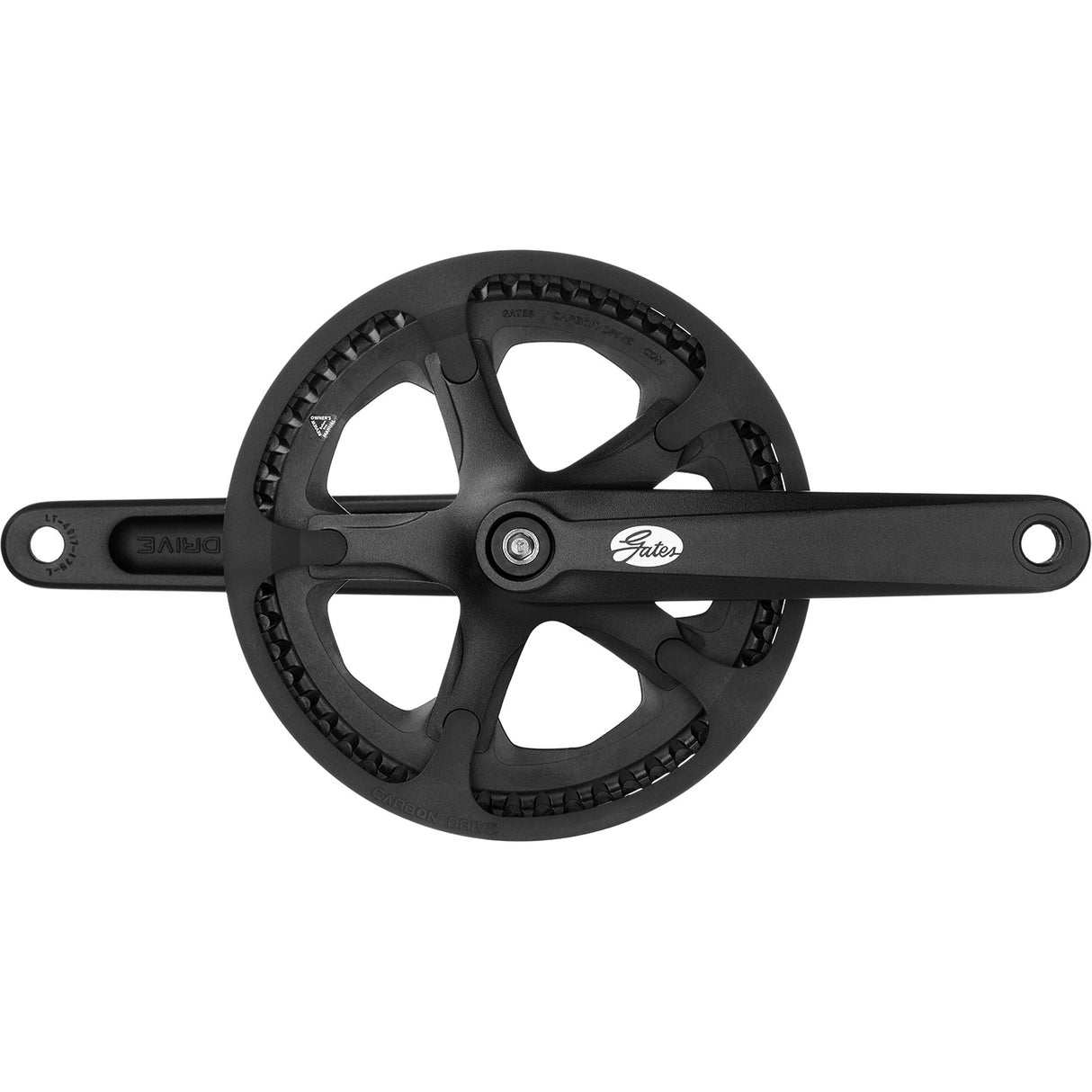 Gates crankset CDN S150 55t 175mm PVC protective edge black