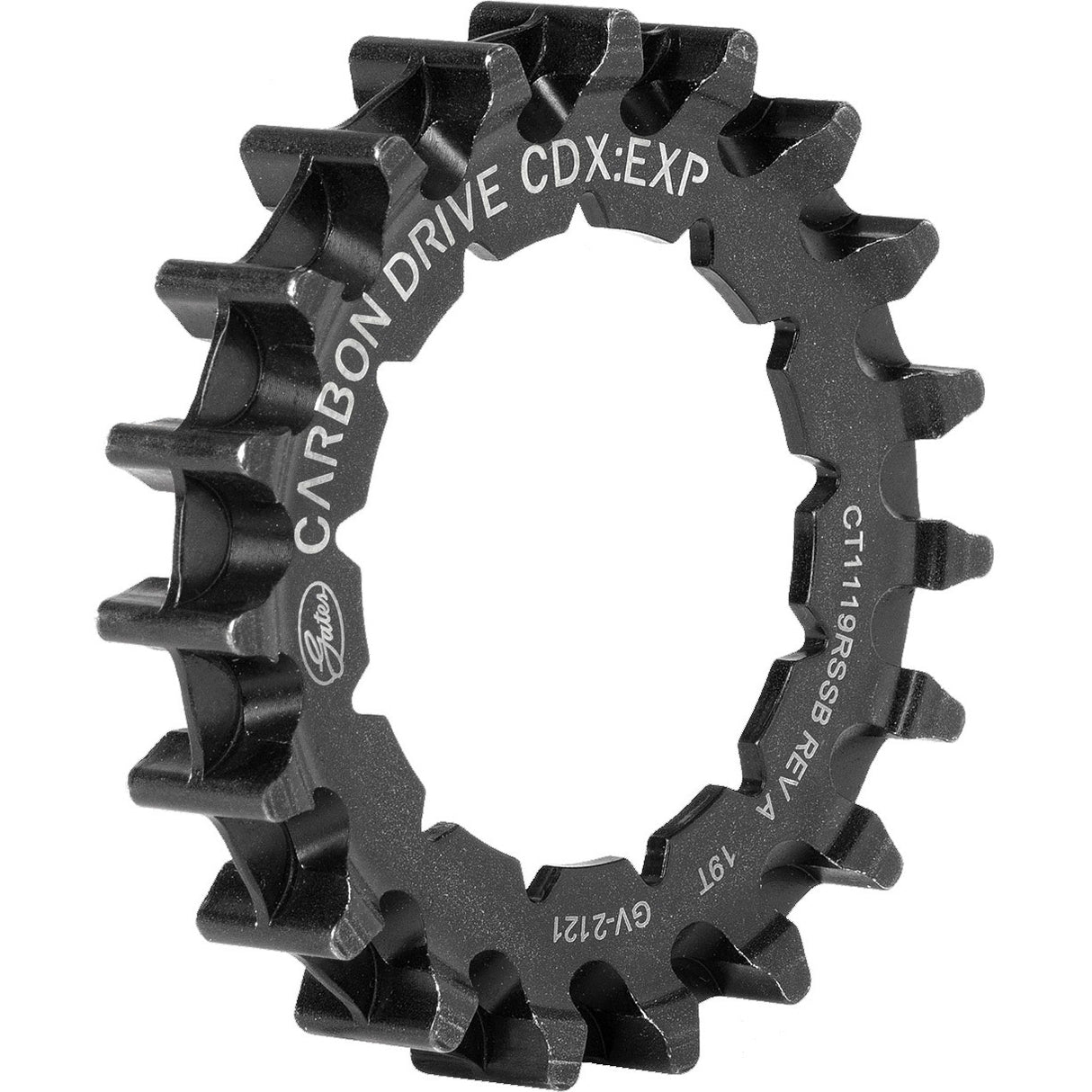 Piñón Gates cdx 22t rohloff estriado negro
