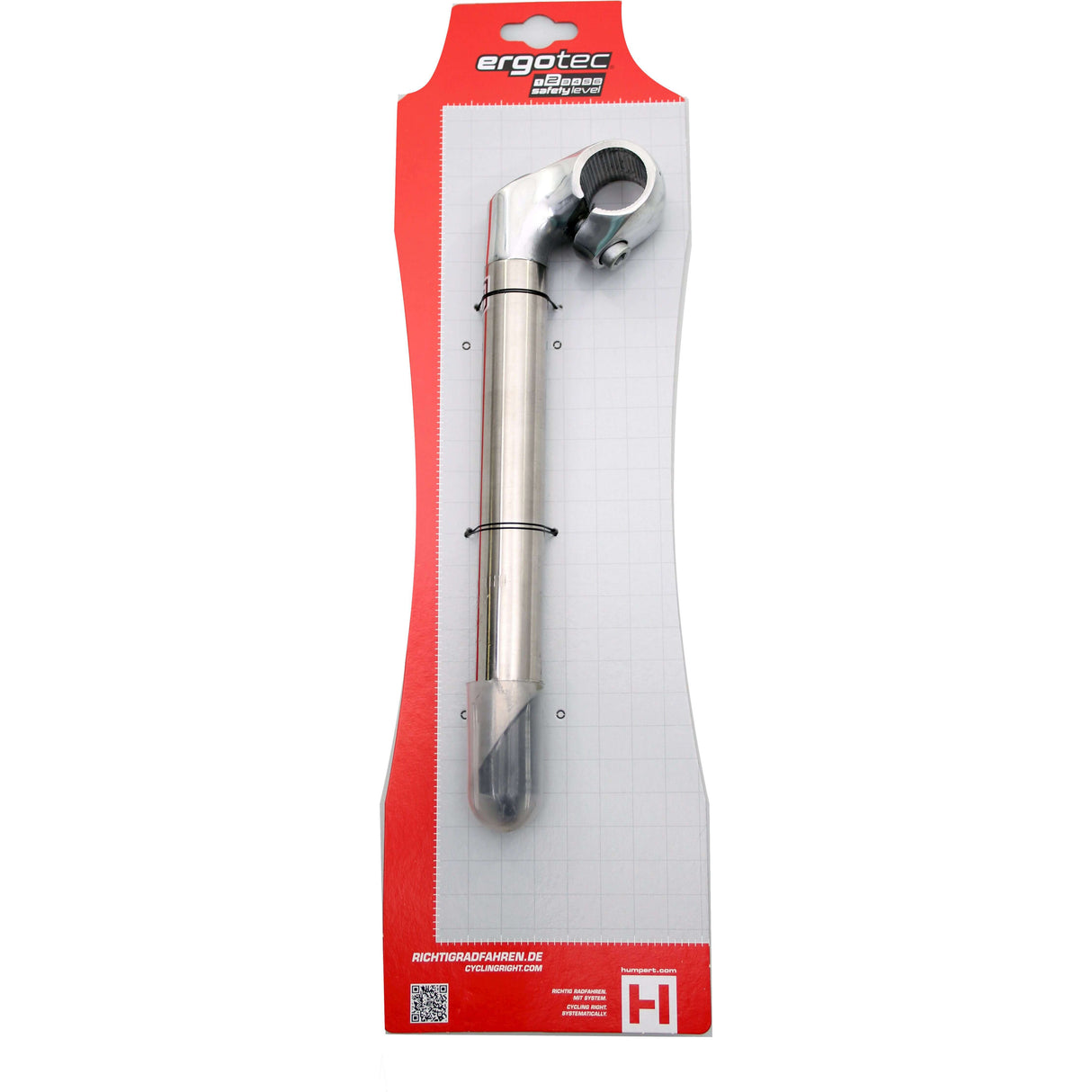 Ergotec stamkat 230mm 1 1 8 sølv SST