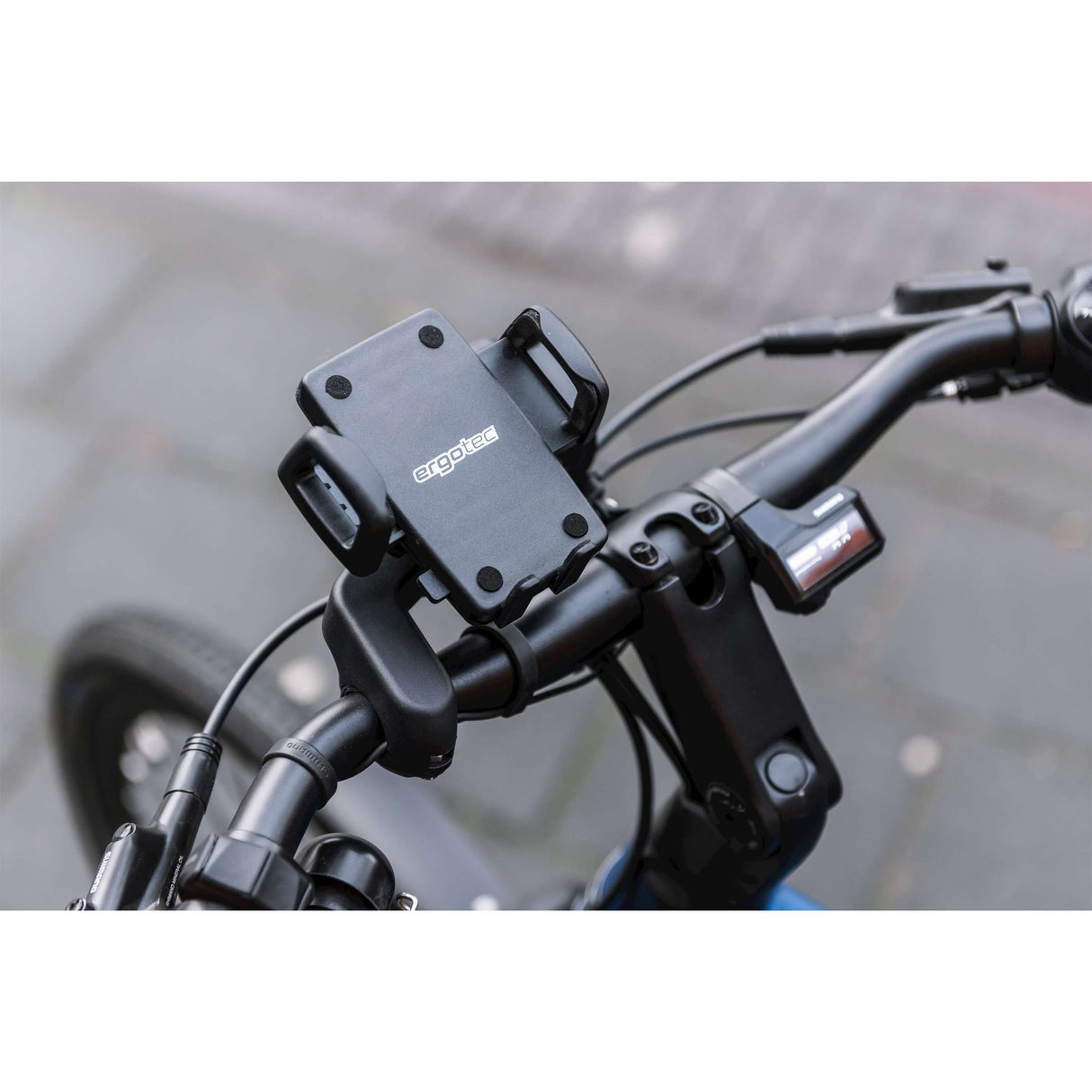 Telefon Holder Ergotec Lenkendmeldung - Schwaarz