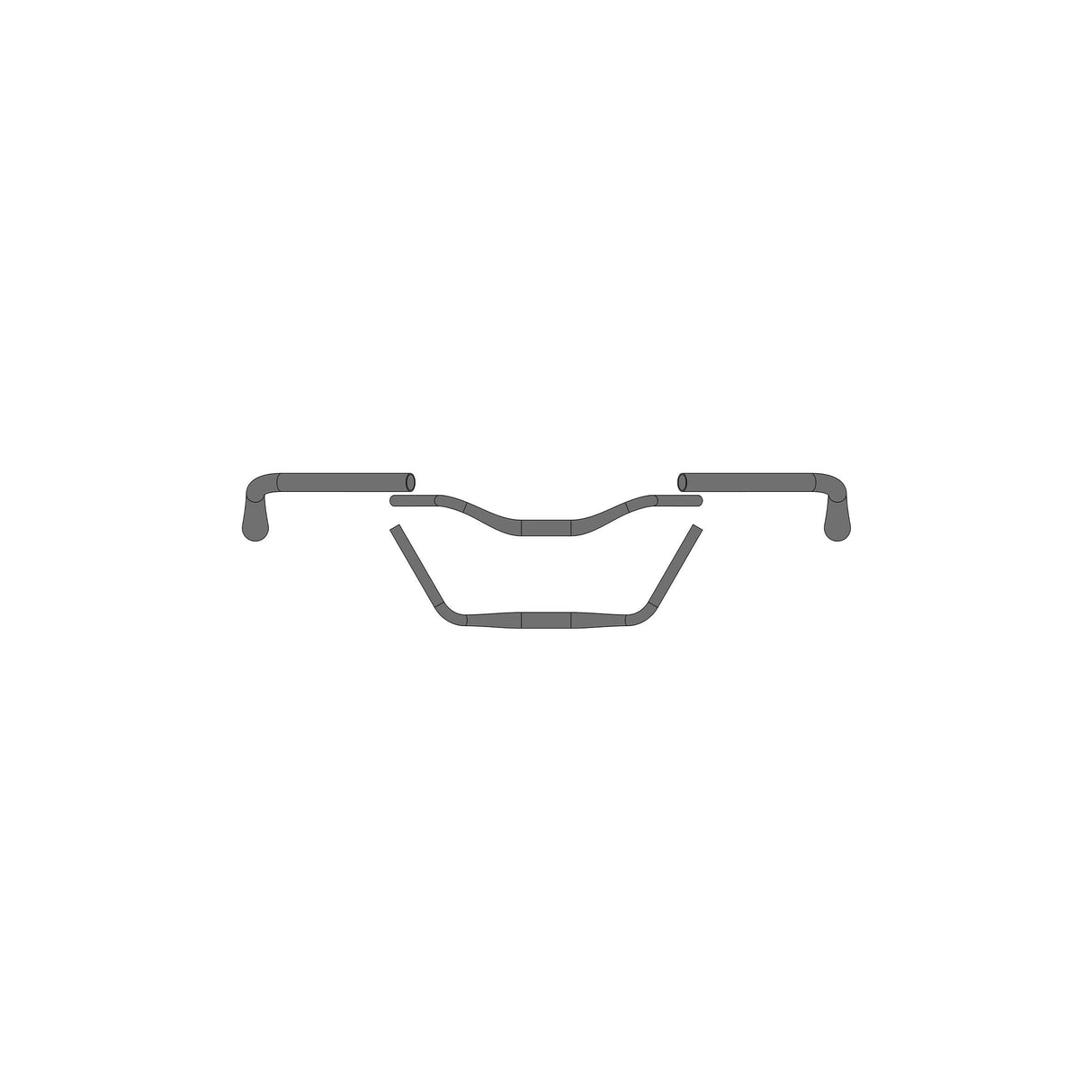 Ergotec steering Moon Cruiser Ø31.8 x 610 mm - Black