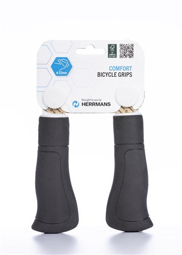 Herrmans Ergo 84 komforthåndtak - 90mm, svart
