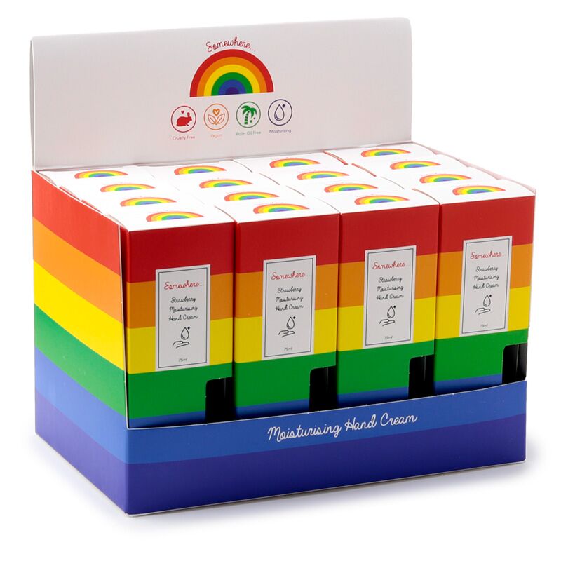 Nekje regenboog Handcreme 75ml - jagoda