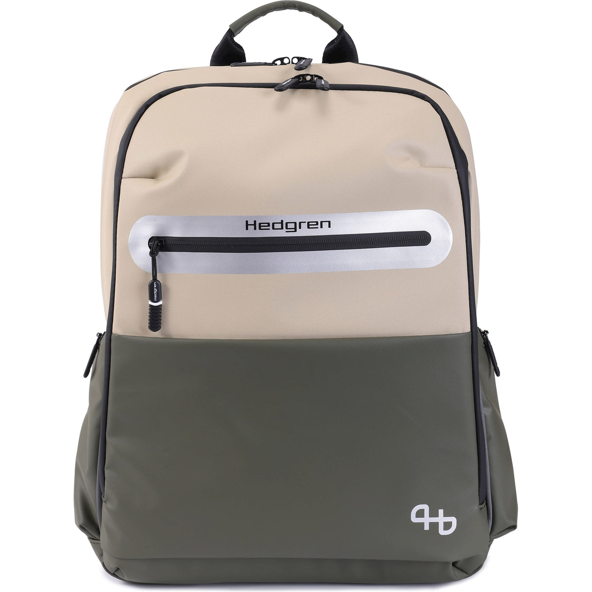 Hedgren pendling sykkelstemme ryggsekk 15.6l beige oliven