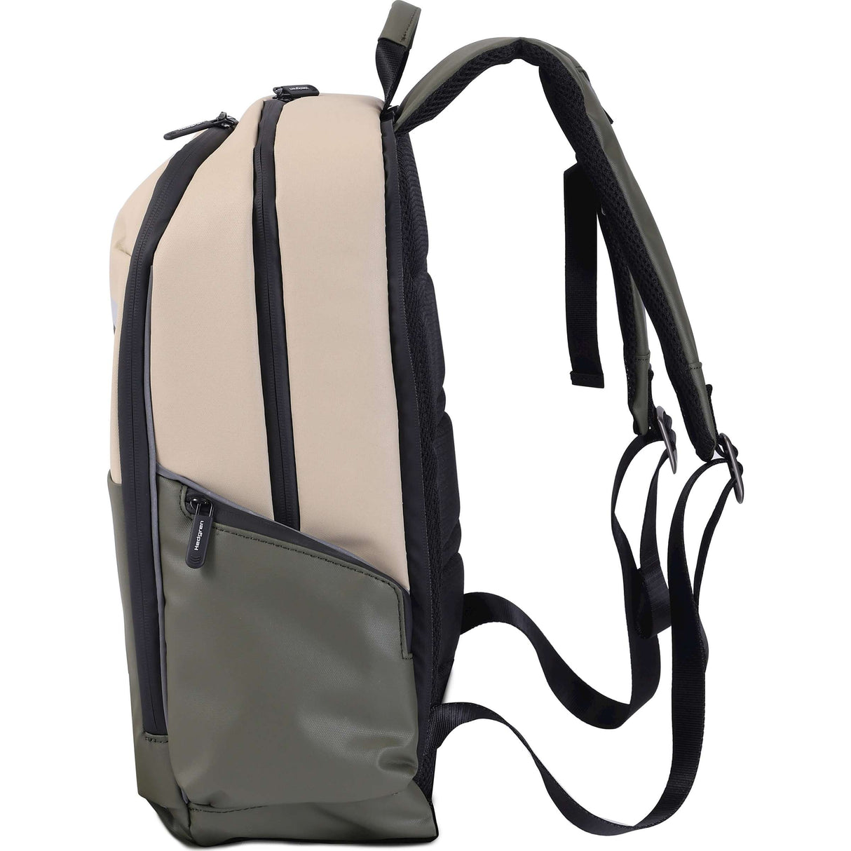 Hedgren pendling sykkelstemme ryggsekk 15.6l beige oliven