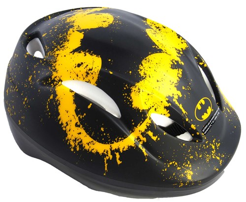Hełm rowerowy skate Batman Junigoud 52-56 cm czarny żółty żółty
