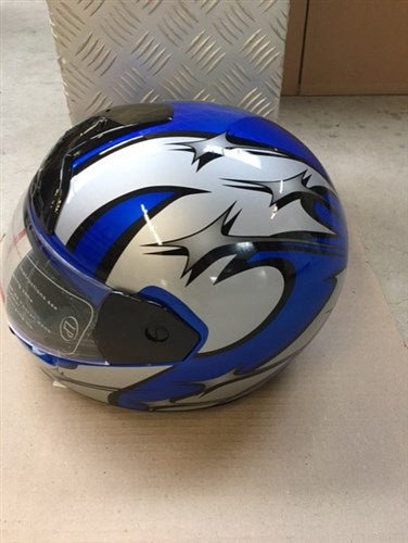 LP Integraalhelm XL 61cm Race Blue Silver