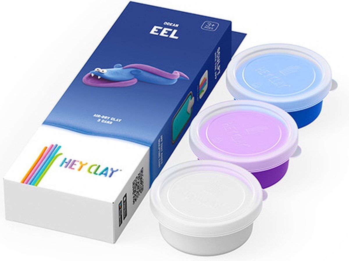 Hey-clay eel 3 cans boetseerklei
