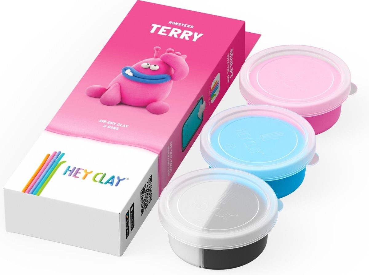 Hey-clay terry 3 cans boetseerklei