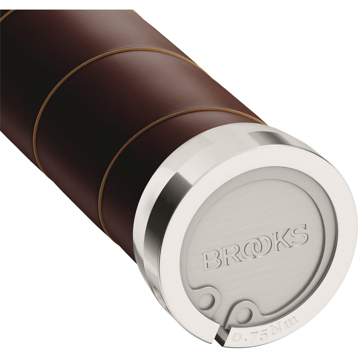 Brook's Handles Grips en cuir mince 100 130 mm un brun