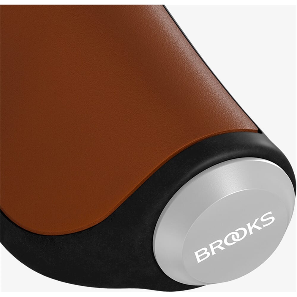 Brooks hanterar ergonomiskt lädergrepp 100 130mm honung