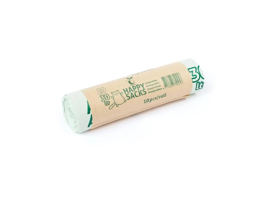 Sacs de sacs heureux sacs - biodégradables - 60 litres - 10 pcs.