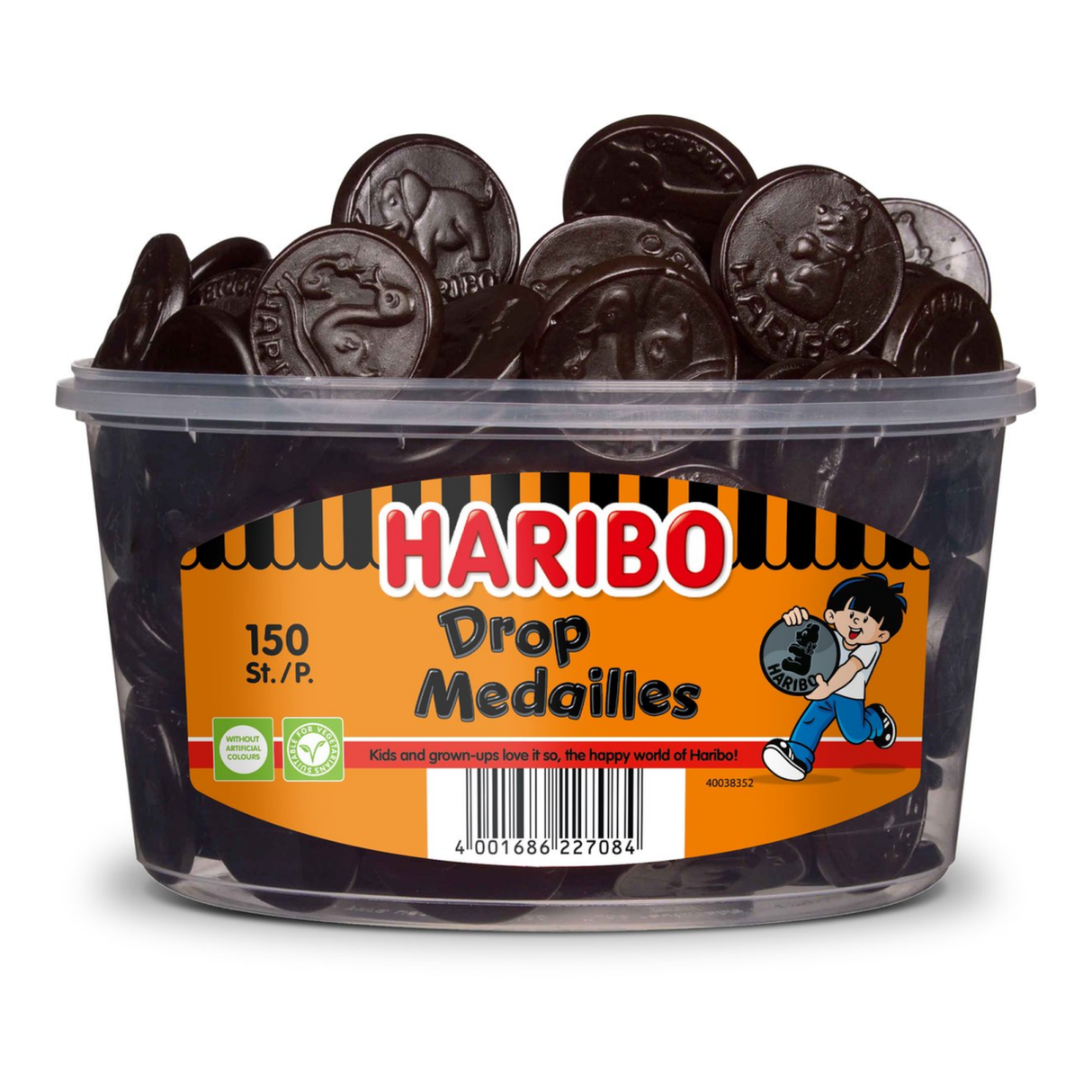 Haribo drop medaljer (150 styk)