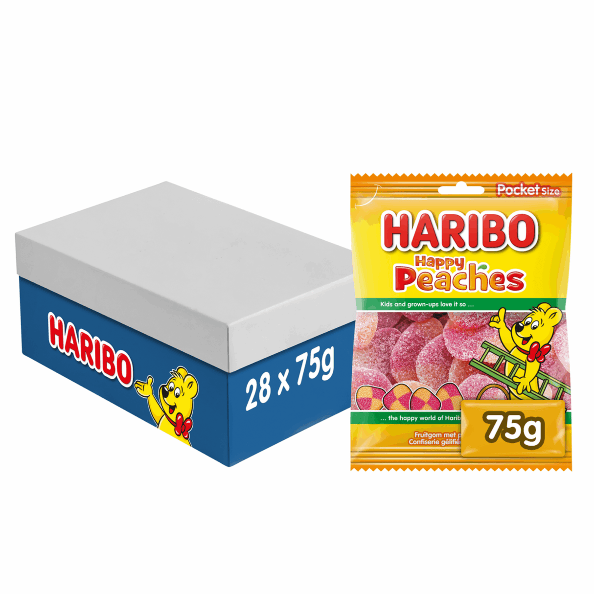 Haribo peach bag (28x 75gr)