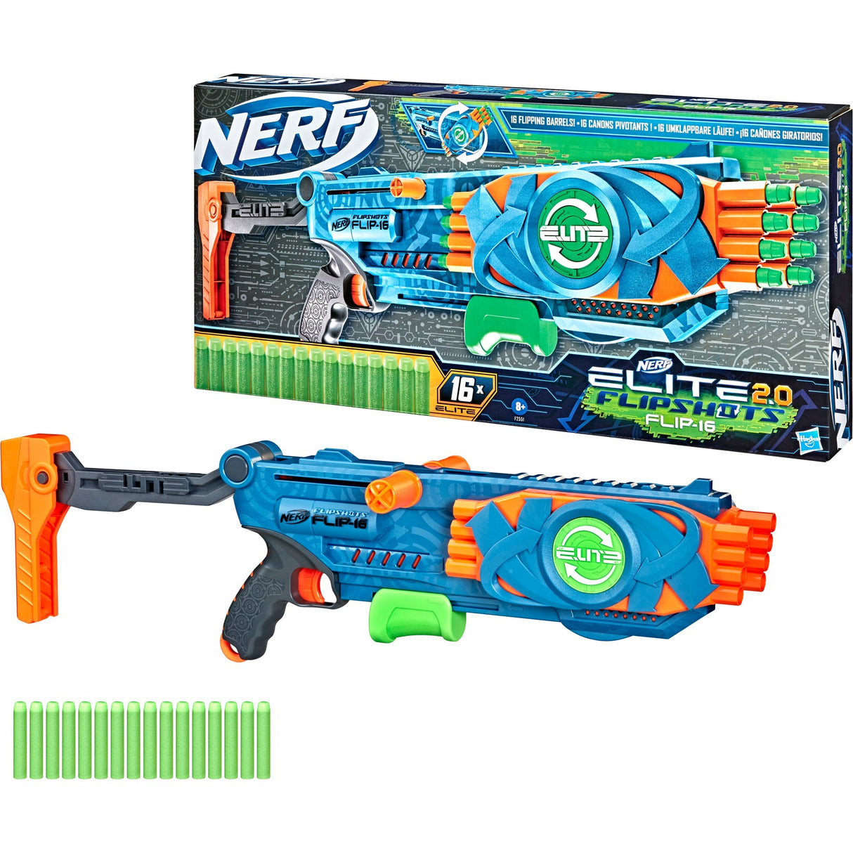 Hasbro Nerf 2.0 Flip 16