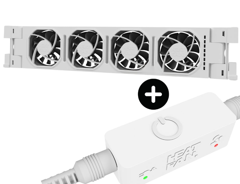 Heatfan 4 - radiatorventilator solo - wit + touch sensor