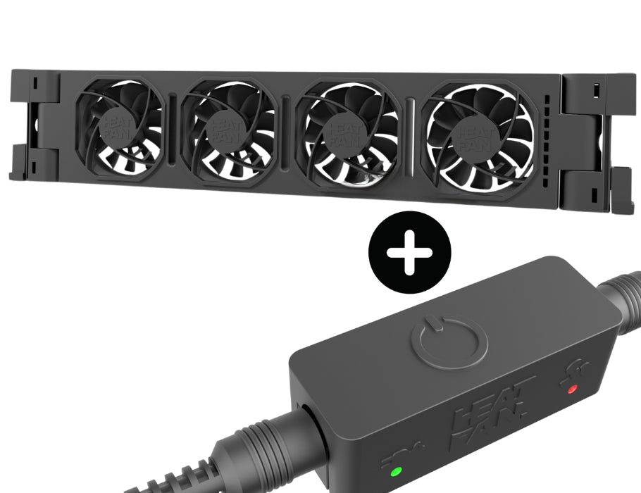 Heatfan 4 - Radiator fan solo - Black + Touch sensor