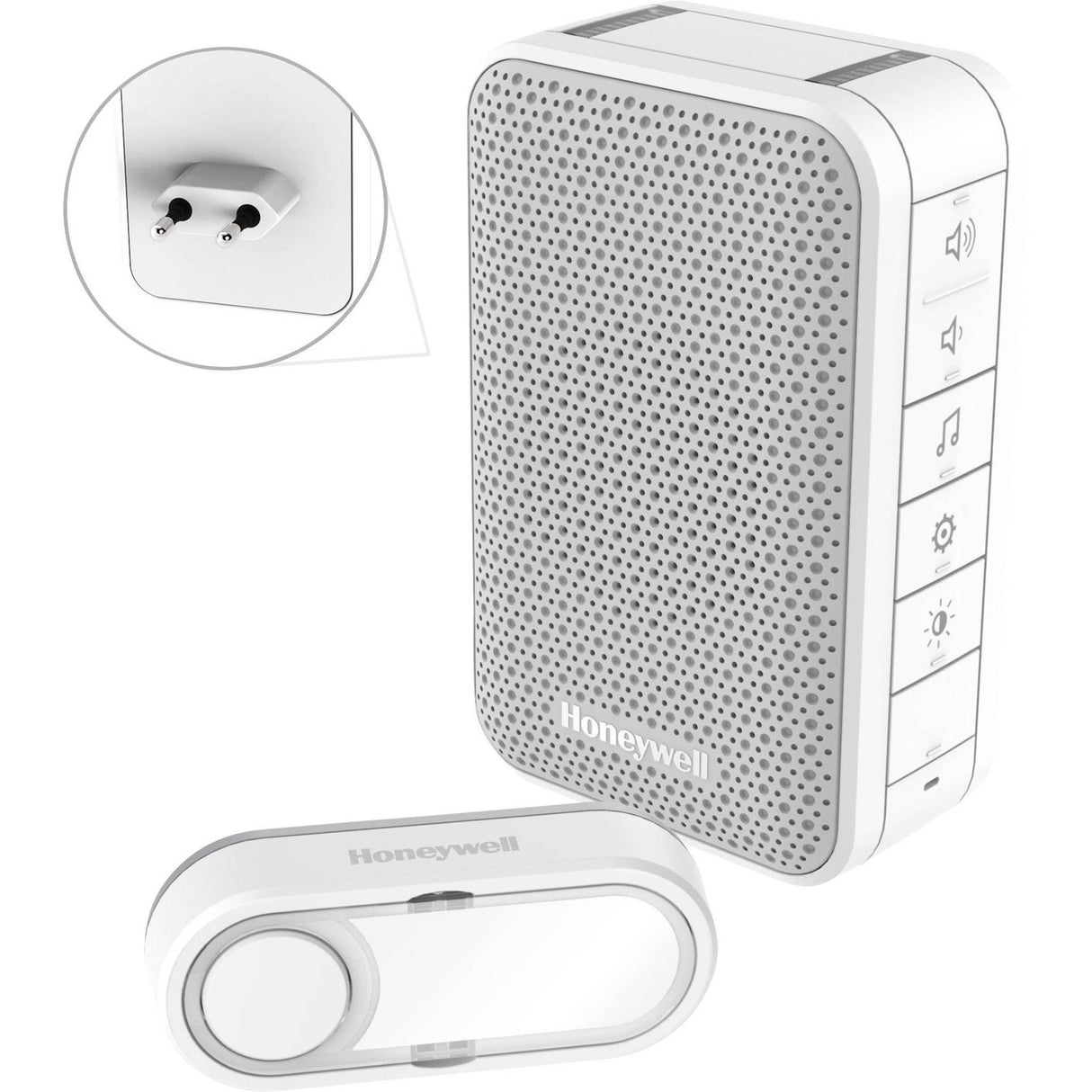 Honeywell DC313SP2 Plug-in wireless plug-in con regola del volume