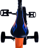 Hot Wheels Children's Bicycle - Boys - 12 Inch - Black Orange Blue - Two Hand brakes