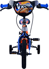 Hot Wheels Children's Bicycle - Boys - 12 Inch - Black Orange Blue - Two Hand brakes