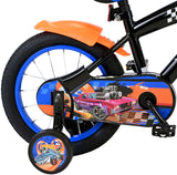 Hot Wheels Children's Bicycle - Boys - 14 Inch - Black Orange Blue