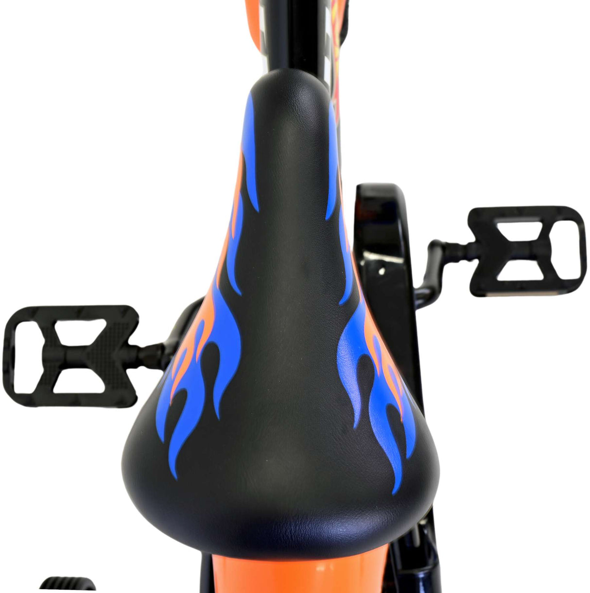 Hot Wheels Children's Bicycle - Boys - 14 Inch - Black Orange Blue