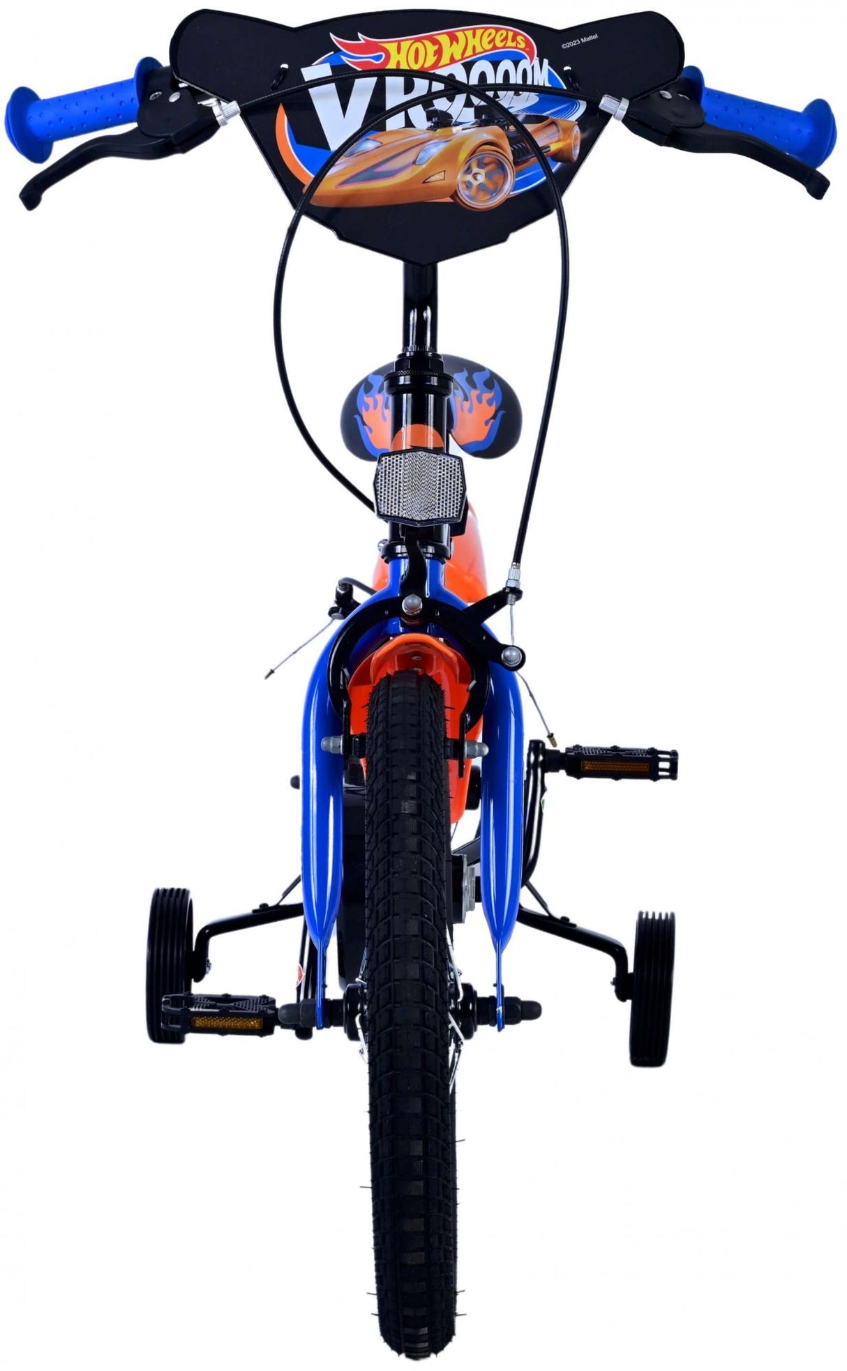 Hot Wheels Children's Bicycle - Boys - 16 Inch - Black Orange Blue - Two Hand brakes