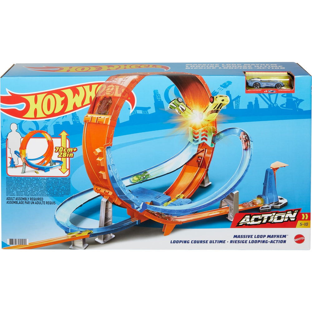 Hot Wheels Massive Loop Mayhem Track Set