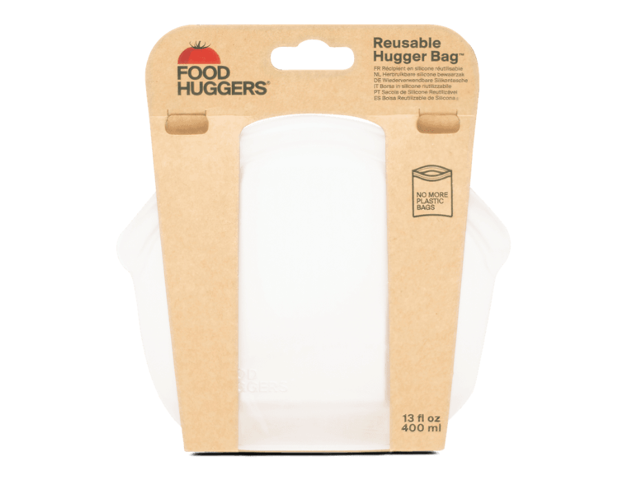 Saco de armazenamento reutilizável de Huggers de alimentos - 400ml - Limpo
