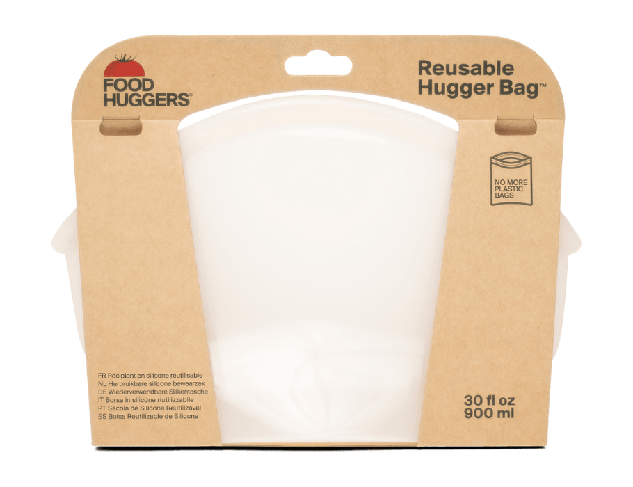 Food Huggers reusable storage bag - 900ml - champagne frost