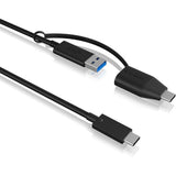 Ledena škatla IB-CB033 USB-C> USB-A in USB-C