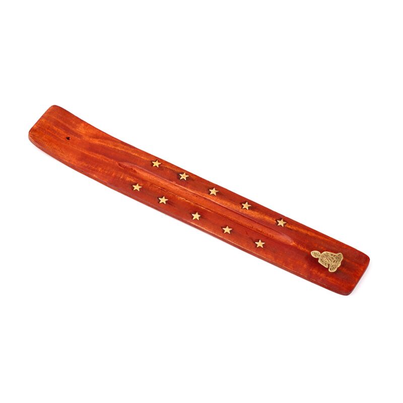 Buddha Star Mango wood incense holder for sticks