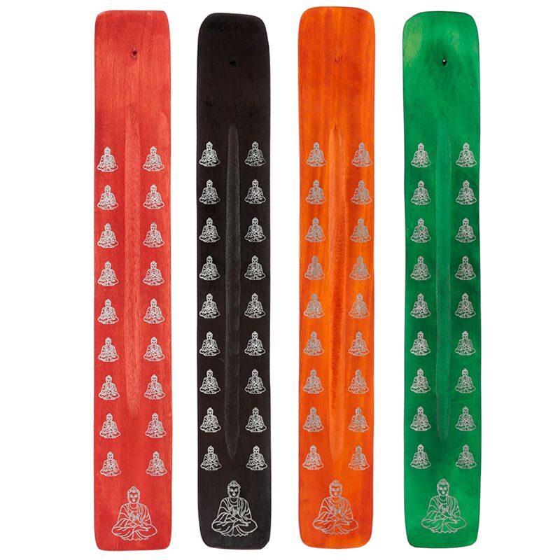 Buddha wooden incense holder