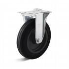 Torwegge bokwiel rubber ø100 kunststof