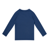 Pure tones | donkerblauw uv zwemshirt met lange mouwen