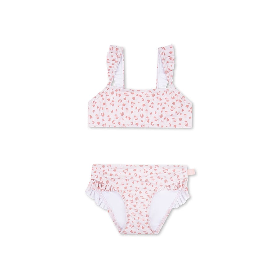 Leopard | old pink girls UV bikini