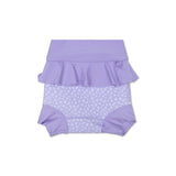 Leopard | purple neoprene swim diaper