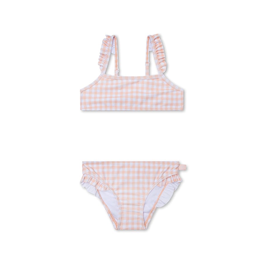 Sunset Grid | Bikini UV des filles blanches orange