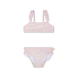 Sunset Grid | Bikini UV des filles blanches orange