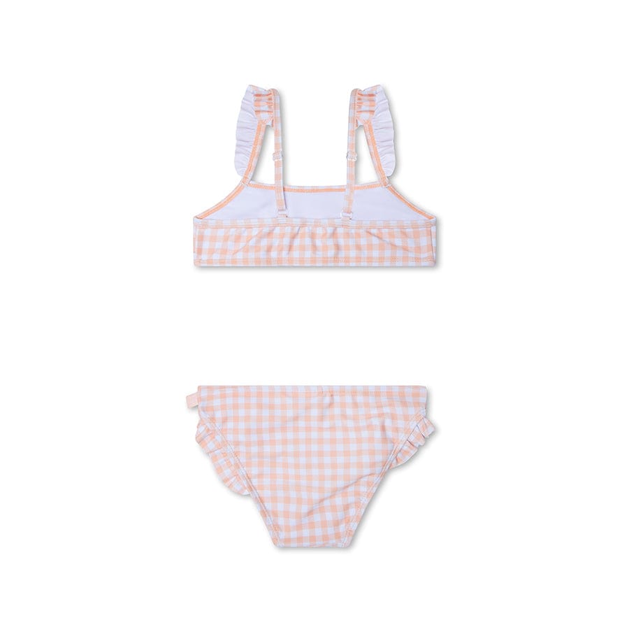 Sunset Grid | Bikini UV des filles blanches orange