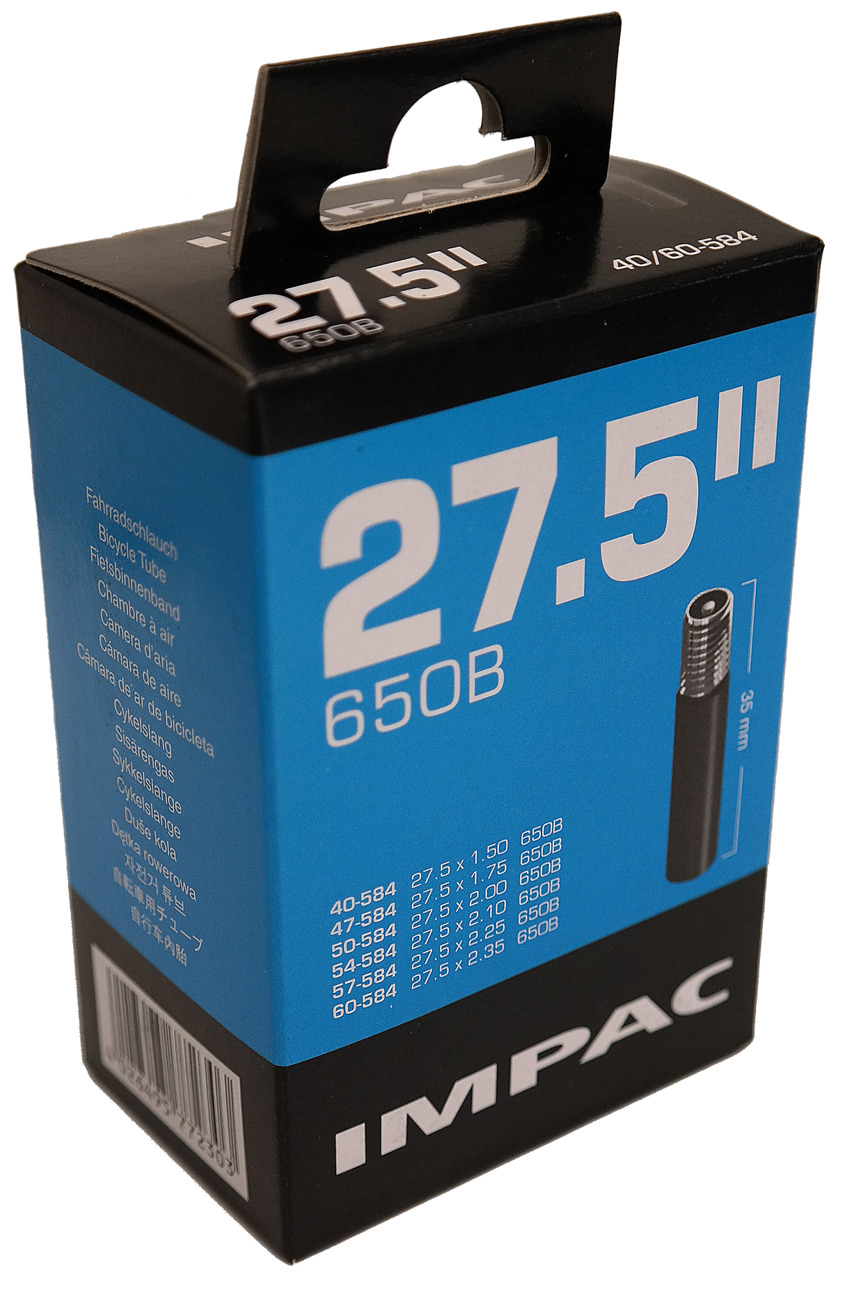 Impac (schwalbe) inner tube av21 27.5 inch (40 60-584) 40mm