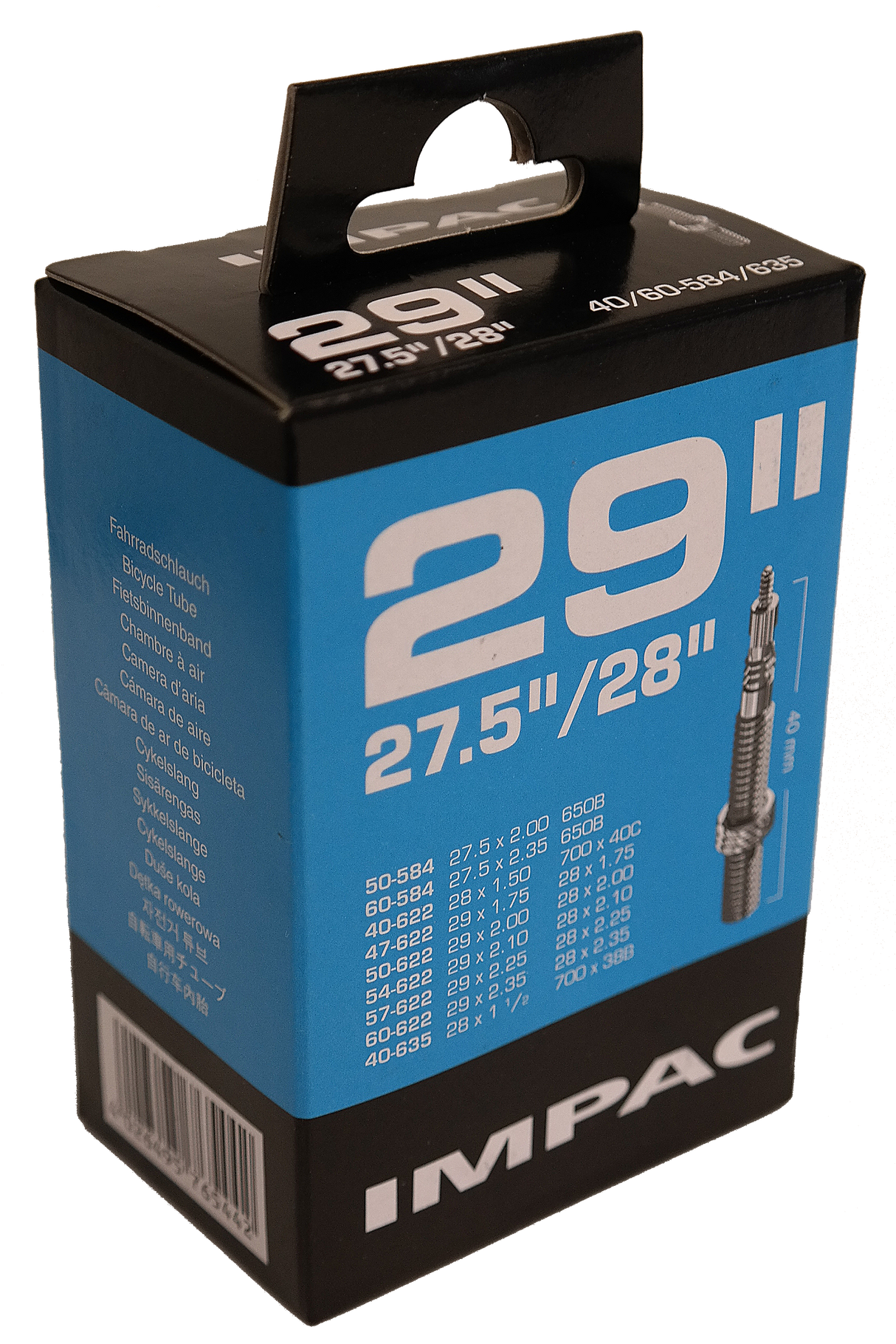 Impac (Schwalbe) Tubo interno SV19 28 29 polegadas 40 60-622-635 40 mm