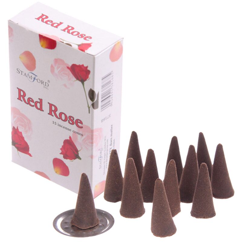 Red Rose 37168 - Conos de incienso de Stamford