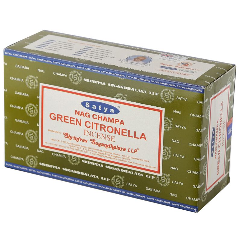 01356 gréng Citronella - Satya Nag Champa Räucherstäbchen